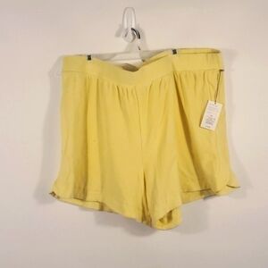 A new day Terry material Yellow beach cover up Short Size 2XL